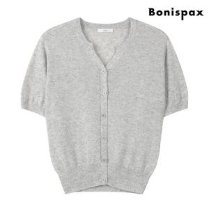 [보니스팍스(여성의류)]카라 트임 데일리 린넨 반팔 가디건 (XO2CK005L0)