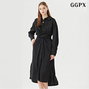 [GGPX]카라넥 긴팔 롱 원피스 (GOCOW005D)