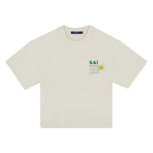 [클라이드앤]여성  크롭 레터링 반팔티 FOB TS724F