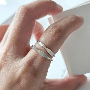 국산 silver 고퀄 92.5은 심플 물고기 무광스지 반지