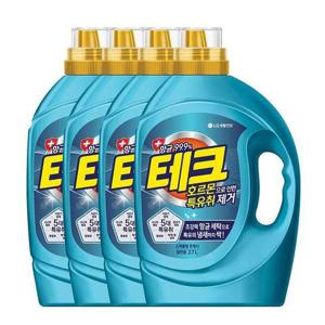 테크 특유취제거 액체세제 일반 용기 2.7L x 4개