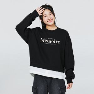 [소이] 여자 가을이월 레이어드맨투맨티(24F1457)