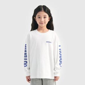 [차일디] 아웃도어프로덕츠키즈 (OD244ILS05-WHT) 타이포 긴팔 티셔츠 화이트