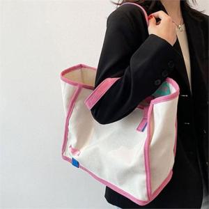 [라일리] Rly 여자 데일리 숄더백 캐주얼 패션 에코백 핑크 가방
