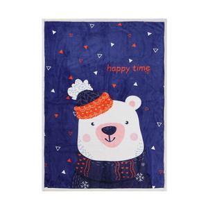 북극곰 담요 100x140cm 양털패턴 버디 극세사
