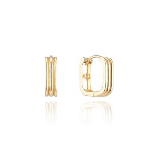 [GB] 데일리 스퀘어 라인 10K GOLD 원터치 귀걸이 LOTO3010T