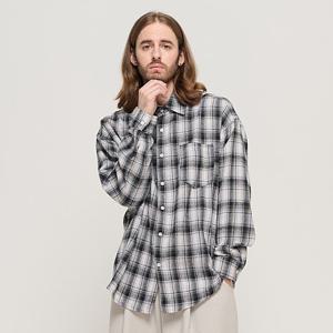 [카고브로스]GRANG OVERSIZED CHECK SHIRT (BLACK)