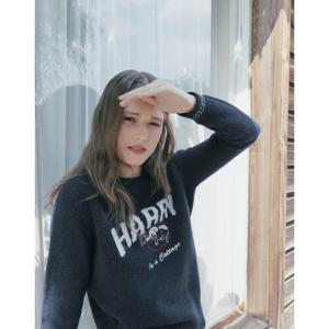 헤지스 여성 24FW 인타샤 풀오버 네이비 HSSW4DL87N2