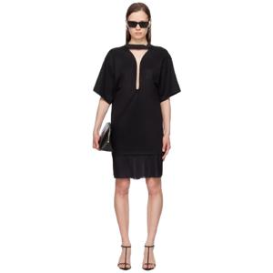 25 FW 빅토리아베컴 여성 블랙 컷아웃 미니 드레스 241784F052001