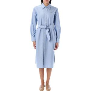 랄프로렌 옥스포드 긴팔 셔츠 원피스 211928804 002