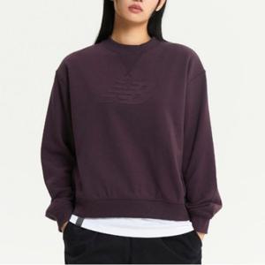 뉴발란스긴팔티 LQJ NBNCE4S082-75 여성 엠보스 빅로고 맨투맨 (OVER FIT)