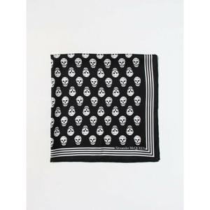 [ALEXANDER MCQUEEN] 라프리마 남성 넥 스카프 스컬 인 프린트 실크 5909294001Q 1078 블랙 /6