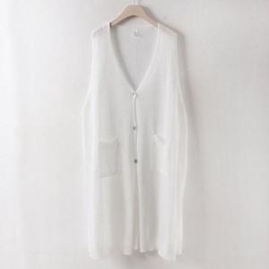 RM0321M305큰옷 빅사이즈루즈니트롱조끼