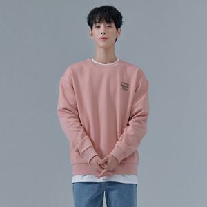 공용 가슴 그래픽 기모 맨투맨-CFZU5106C0P