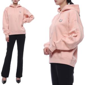 [메종키츠네] 24FW 여성 볼드 폭스 패치 후드티셔츠 (MW00704KM0307 P628 24F)