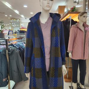 [세리아]블루  울 아크릴 자켓  244358
