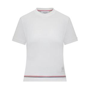 톰브라운 반팔 티셔츠 FJS193AJ0185100 WHITE DOM