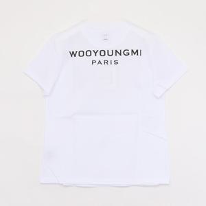 우영미 25SS 백로고 프린팅 반팔 여성 티셔츠 M251TS07701W