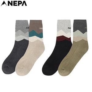 [네파](7LC8317) 남여 공용 국산 오르고 에어로쿨 중목 양말 등산양말(2pcs 한세트)