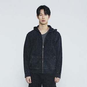 [버커루]남성 빈티지 가먼트다잉 데끼 후드집업 B235TJ010P