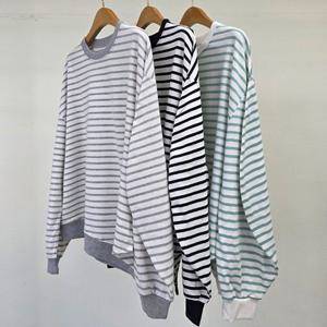 [아이우먼]빅사이즈단가라티 T964L503 사선라운드언발줄지티 EM