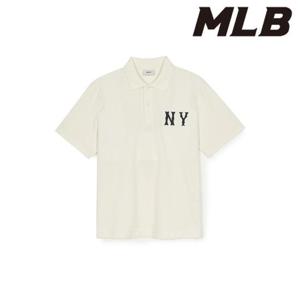MLB (3APQB0353-50CRS) 베이직 쿠퍼스 로고 오버핏 카라 티셔츠