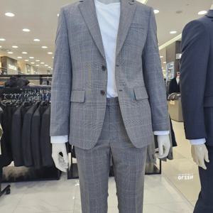[파렌하이트]잔체크 슬림 콤비세트 FKJAD23370_SC