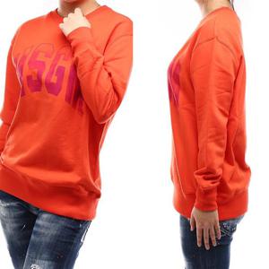 나니럭스 MSGM 여성 빅로고 프린팅 맨투맨 오렌지 2841MDM201