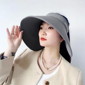 네로 자외선차단 돌돌이 썬캡 그레이 와이드