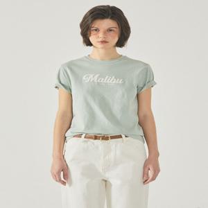 [후아유]여성 Malibu Single Patch T-shirt WHRAF2423F