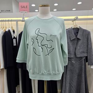 [숲]SBXST26A 7부 소매 라그랑티셔츠
