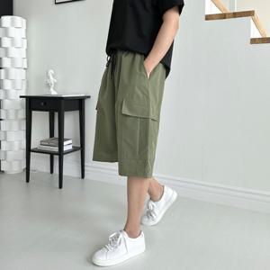 [모로엠] 립스탑 카고 반바지 카고반바지 오버핏반바지 DMS-PTH-Q4005135
