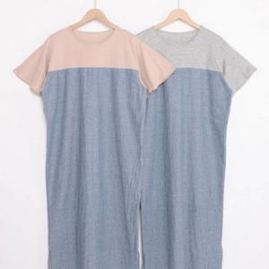 의류 날개 빅사이즈 305O323S 줄지 원피스 프릴 중년
