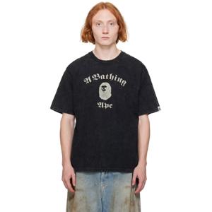 BAPE 티셔츠 블랙 어 베이딩 에이프 티셔츠 241546M213248