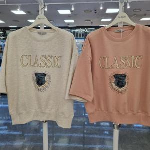 Destijl HC34 여름간절기 국내생산 클래식 7부라운드맨투맨티셔츠 D2521ts03