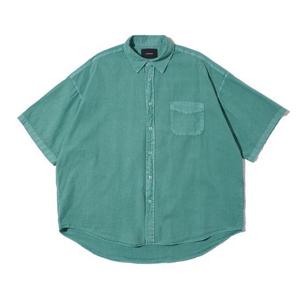 [카고브로스]CB PIGMENT SHORT SLEEVE SHIRT (GREEN)