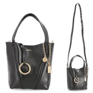 로고 CH25SS812N84 001 끌로에 스핀 스몰 토트백 크로스 숄더백
