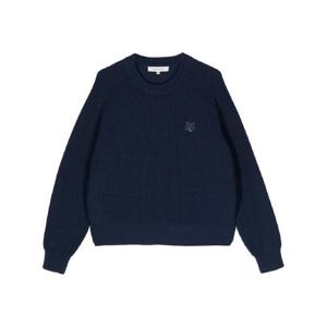 25 FW Maison Kitsune 폭스 헤드 아플리케 골지 니트 스웨터 MW00806KT1098P476 TP432016094