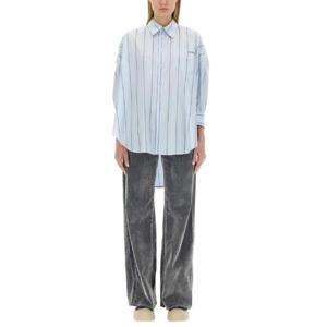 MARNI 비대칭 스트라이프 셔츠 CAMA0567S0UTC313STB24