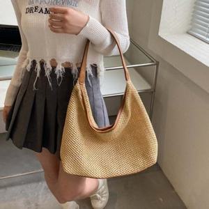 여성 여름 라탄백 데일리 레더포인트 여자 숄더백