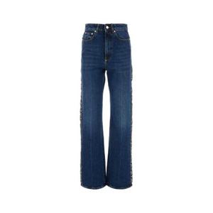Stella McCartney 하이웨이스트 레이스 패널 스트레이트 레그 진 6D03053SPH85 4071 TP942385846