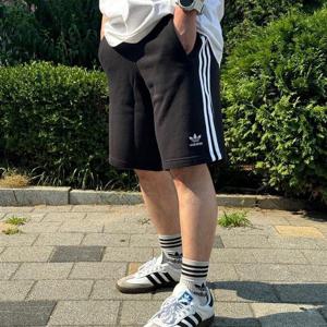 아디다스 공용 3S 쇼츠 블랙 반바지 IU2337