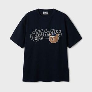 [후아유]남녀공용 Steve Campus Patch T-shirt WHRAF3754U