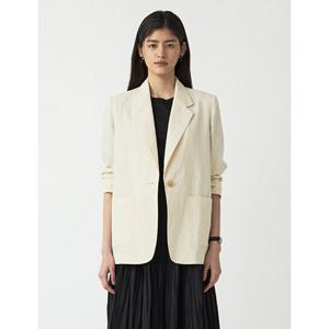 [나이스클랍] N252MWJ422 25SS 린넨 자켓 블루 라이트베이지