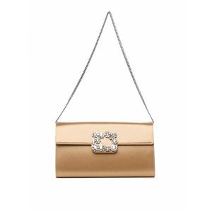 [ROGER VIVIER] 라프리마 여성 크로스 바디 가방 Efflorescence 새틴 클러치 백 RBWAMFD0207RS0C603 베이지 /8