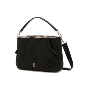 닥스 골프 여성 25FW 추석선물ONLINE EXCLUSIVE 블랙 시즌백 체크 2포켓 토트백 DNGF5F966BK