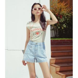 [에고이스트][CAPSULE LINE] 슬리브리스 프린트 티셔츠 (ER2CH661)
