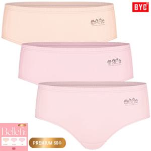 BYC프리미엄60수면스판미디여삼각팬티3매입WNP2264