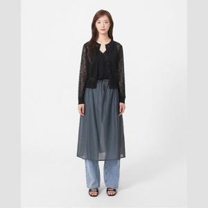 플라스틱아일랜드  (PR3WS801) 레이어드 시스루 스커트