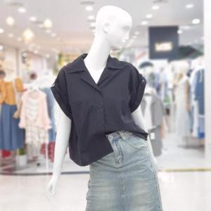 abfz sh06 롤업 포인트 쿨 셔츠 블라우스 SLBHZ3B45I